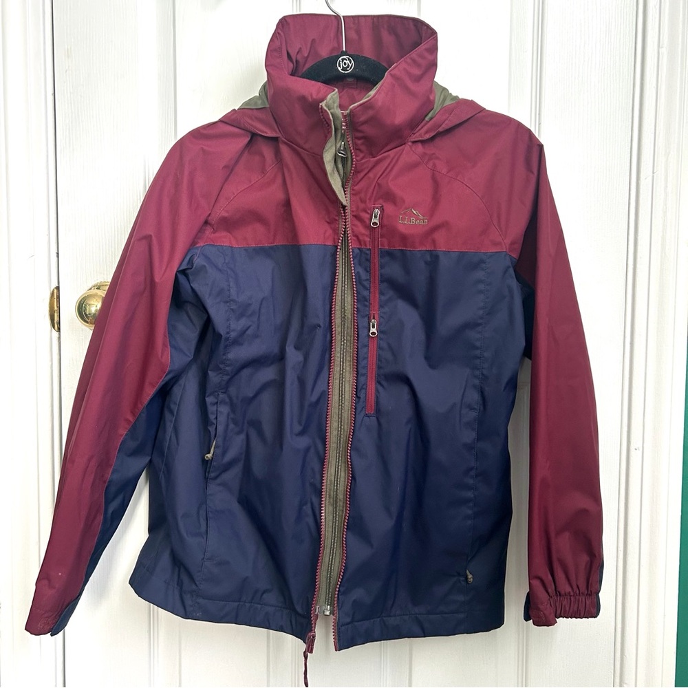 L.L.Bean Waterproof Insulated Rain Jacket L 14-16